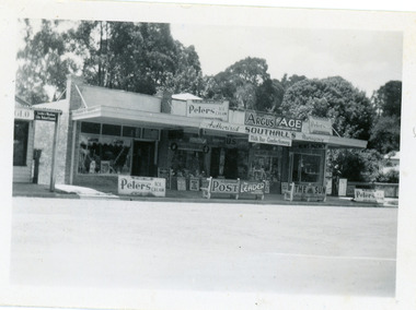 Photograph, Southall's Newsagency Olinda, late 1920s