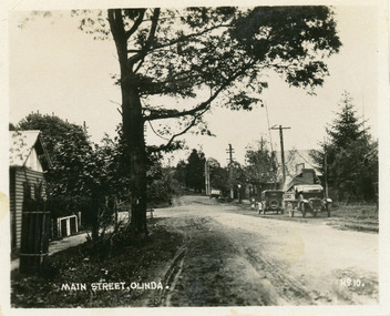 Photograph, Main Street, Olinda, c1930s