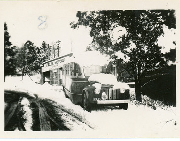 Photograph, US Motors Bus, late 1940s