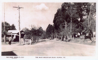 Photograph, The Main Mountain Road, Olinda, c1940