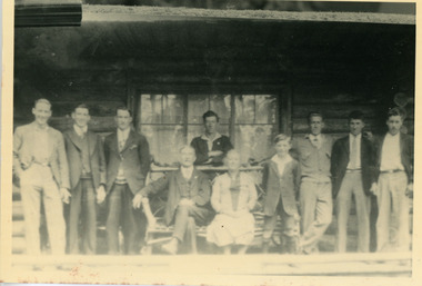 Photograph, Jack Dodd of Olinda, Wife and Sons