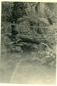 Photograph, Miss Stewart at 'Nathania Springs' 1911, 1911