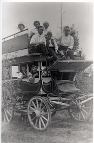 Photograph, Group With Coach At Sunnyside