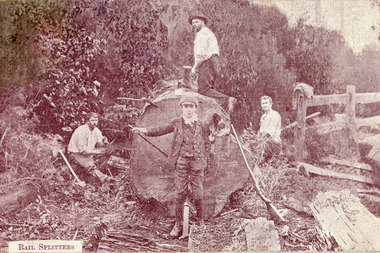 Photograph, Rail Splitters, early 1900s