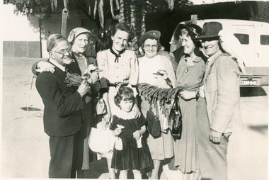 Photograph, Ted and Iris Woolrich with Group, c1950s
