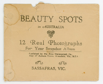 Photograph, Beauty Spots in Australia. Sassafras, c1913