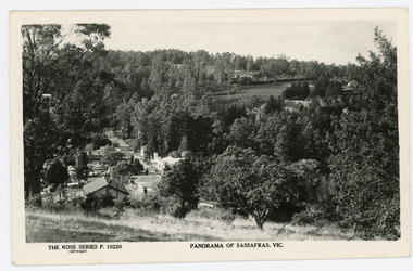 Photograph, Panorama of Sassafras, Vic, c1950