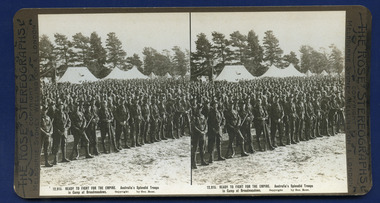 Group of soldiers in camp