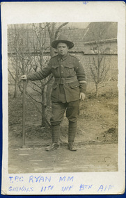 soldier posing