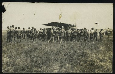 soldiers with plane