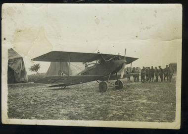 soldiers with captured German plane