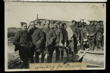 soldiers waiting for dinner, dargo-071.tif