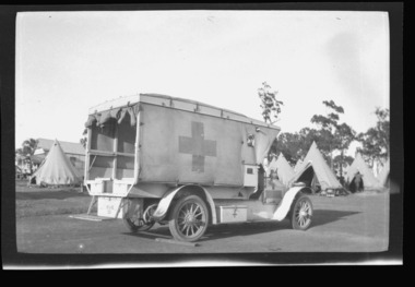 medical vehicle in camp, les chandler_a00004.tif