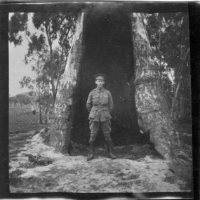 soldier posing, les chandler_a00022.tif