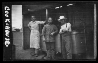 Cooking house at training camp in Seymour, les chandler_a00107d.tif