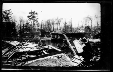 ruined buildings