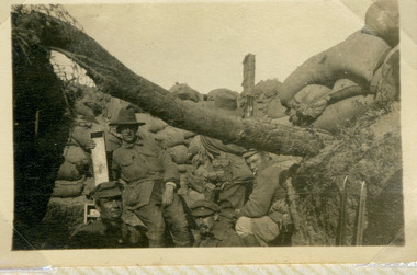 soliders in trench gallipoli, les chandler_a00250.tif