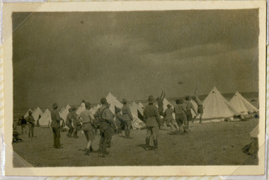 soldiers playing in camp, red cliffs 00104.tif