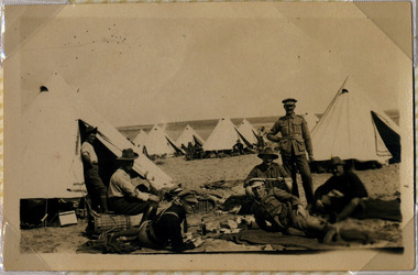 soldiers resting in camp, red cliffs 00105.tif