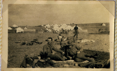 soldiers resting in camp, red cliffs 00110.tif