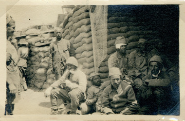 native soldiers in trench, red cliffs military 00004.tif