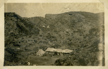 view of camp, red cliffs military00014.tif