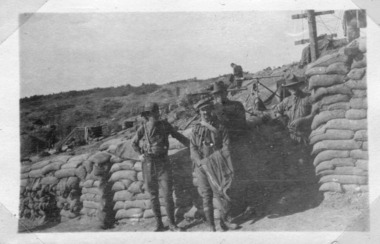 group soldiers posing