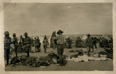 soldiers in camp