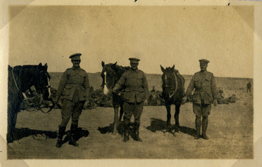 posing with horses