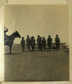 Group of soldiers reviewed