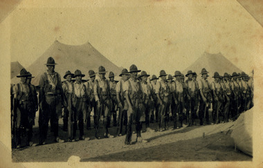 Soldiers in formation
