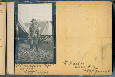 Soldier posing in camp, red cliffs00142.tif