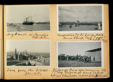 suez canal, cairo, sir george reid reviewing troops, red cliffs00159.tif