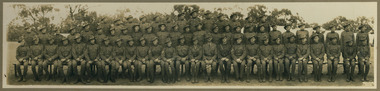 Posed group shot of soldiers, red cliffs00166b.tif