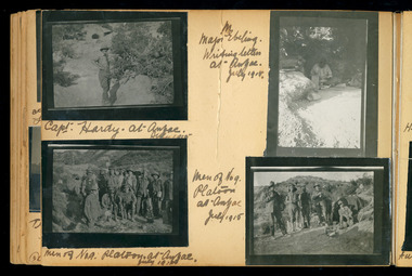 soldiers posing / writing letters, red cliffs00179.tif