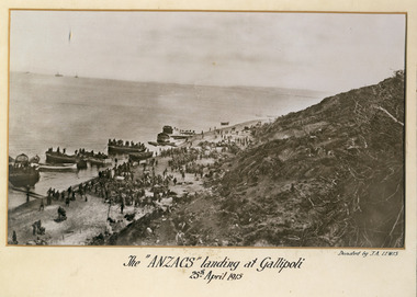 "anzacs" landing at gallipoli, red cliffs00193.tif
