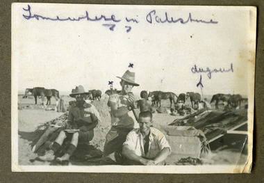 soldiers resting in palestine, robertson thomas080.tif