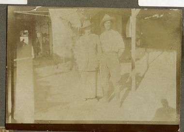 soldier posing with woman, robertson thomas101.tif