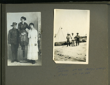 posed pictures of soldier with women / soldiers, robertson thomas117.tif