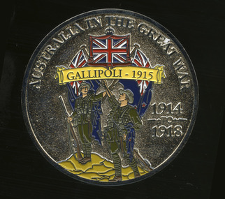 Commemorative gallipoli coin, robertson thomas122.tif