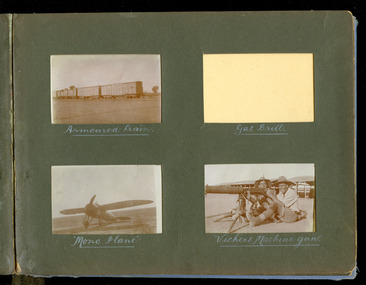 armoured train, machine gun, mono plane, robertson thomas132.tif