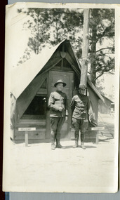 soldiers posing in camp, robertson thomas169.tif