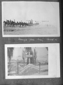German plane being towed / Soldier's grave, mountjoy029.tif