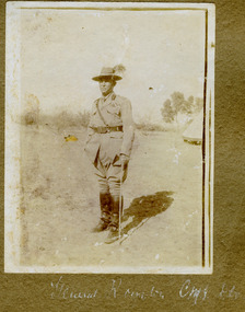 soldier posing