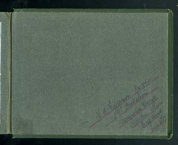 last page of photo album