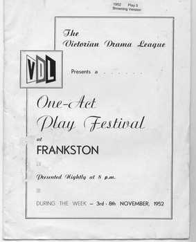 1952_5 HTC Browning Version VDL Program cover