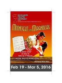 Program Photos Reviews Newsletter Poster Articles, Moonlight and Magnolias by Ron Hutchinson directed by Bruce Akers