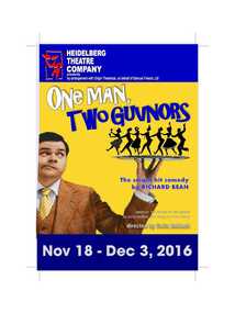 Program Photos Reviews Newsletter Poster Articles, One Man, Two Guvnors by Richard Bean directed by Chris Baldock