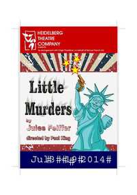 Program Photos Review Newsletter Poster Articles, Little Murders by Jules Feiffer directed by Paul King