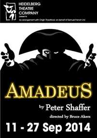 Program Photos Review Newsletter Poster Articles, Amadeus by Peter Shaffer directed by Bruce Akers